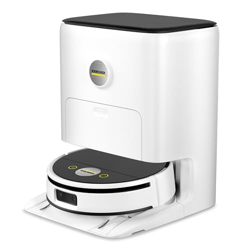 Karcher Saugwischroboter RVF 7 Comfort Extra mit Multifunktionsstation, Saugen und Wischen, App-Steuerung, LiDAR-Navigation, Kamera, KI, Raum- und Hinderniserkennung, für Hartböden und Teppiche