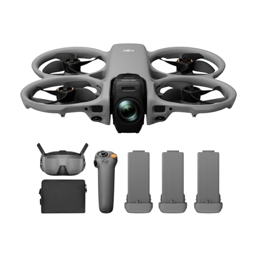 DJI Avata 360 Motion Fly More Combo, 360°-Drohne mit 1-Zoll-8K-360°-Imaging, 360°-Kameradrohne mit Propellerschutz. Enthält Goggles N3 und RC Motion 3 für eine intuitive Bewegungssteuerung, Easy ACRO.