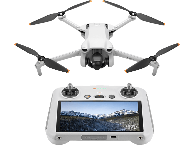 DJI Mini 3 (DJI RC) EU Drohne, Grau/Weiß