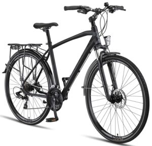 Licorne Premium Trekking Bike 28 Zoll Schwarz