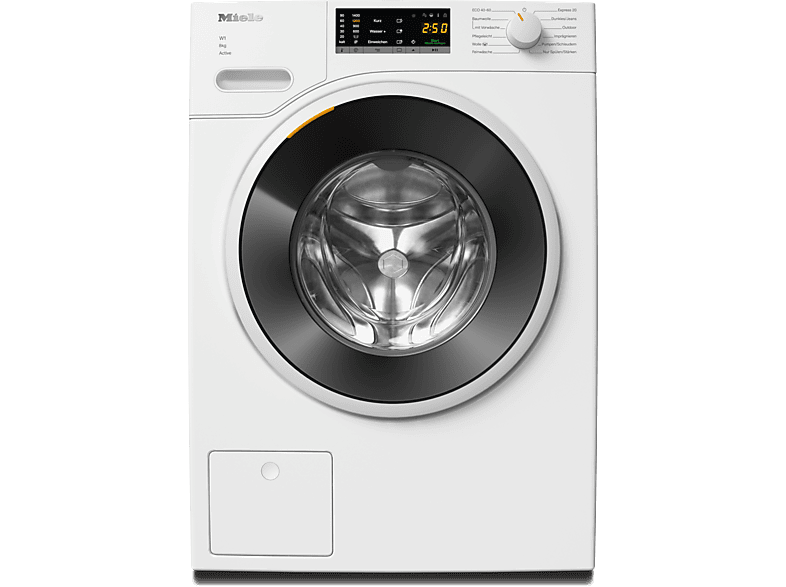 MIELE WWA120 WCS 8kg Active W1 White Edition Waschmaschine (8 kg, 1400 U/Min., A, Flusenfilter, Fremdkörperfilter)