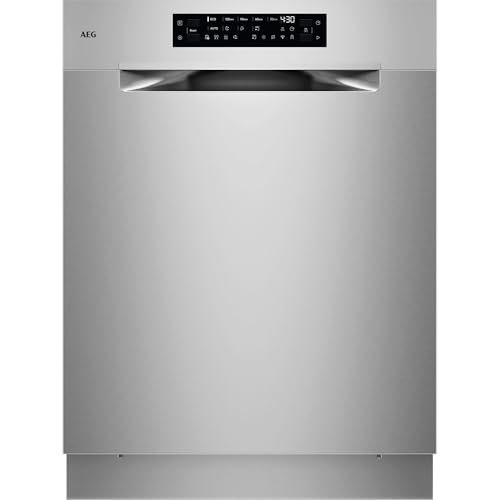 AEG Unterbau 8000 Geschirrspüler, 60cm, smarte WiFi Spülmaschine, vielseitige Körbe und sichere Glasreinigung, ZoneClean, leise 38 dB, Innenbeleuchtung, nur 8,4L Wasserverbrauch, GU8200A2SCM