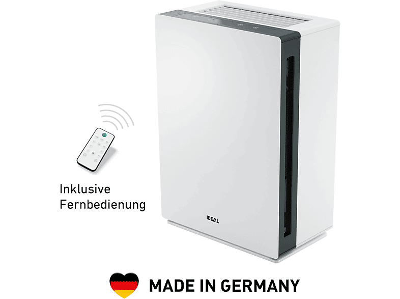 IDEAL AP60 PRO Luftreiniger Grau (90 Watt, Raumgröße: 175 m³, 360 Grad Smart Filter)