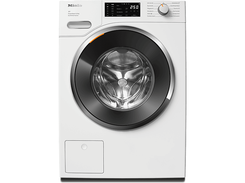 MIELE WWE460 WPS PWash&8kg W1 White Edition Waschmaschine (8 kg, 1400 U/Min., A, Flusenfilter, Fremdkörperfilter)