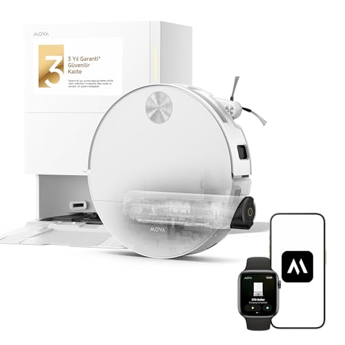 Robot Aspirapolvere E Lavapavimenti - Mova - S70 Roller - 28.000 Pa - 3,2 L - Bianco