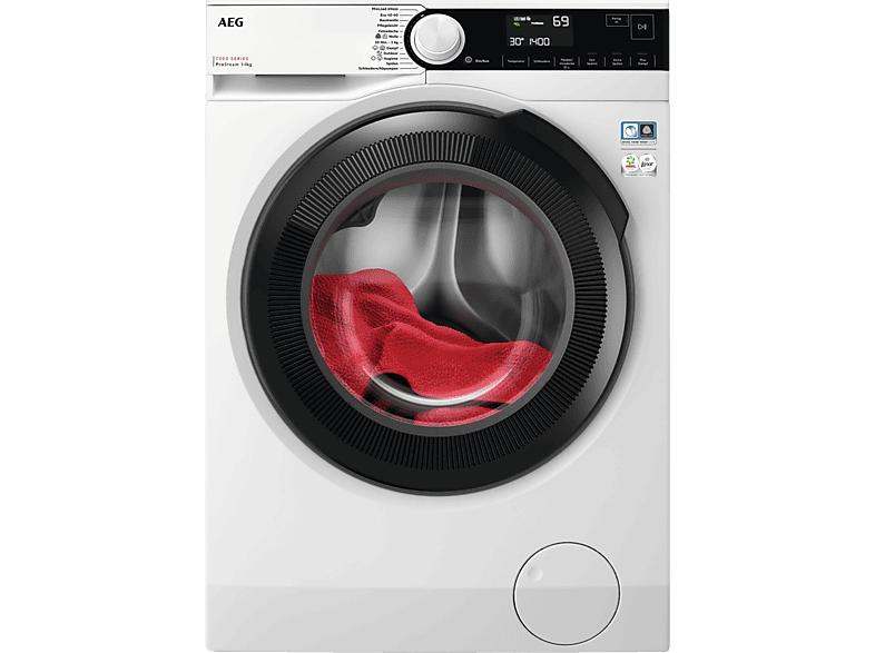 AEG LR7G70495 Serie 7000 mit ProSteam-Technologie Waschmaschine (9,0 kg, 1400 U/Min., A, Ja)