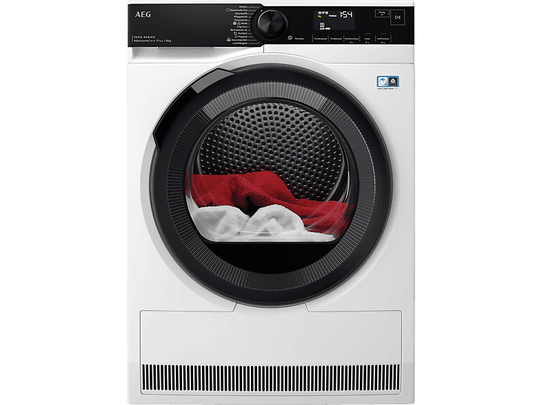 AEG TR 9 T 75680 Wärmepumpentrockner Serie 9000 (8,0 kg, Weiß)