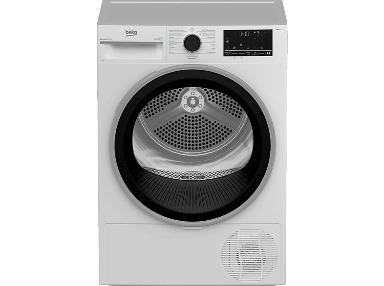 BEKO B5T68219 Wärmepumpentrockner (8 kg, B, Weiß)