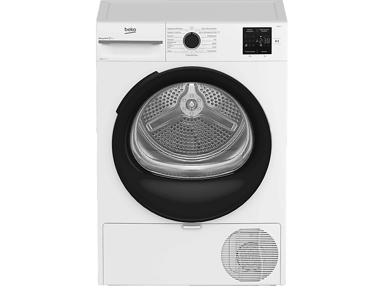 BEKO BM3T38249W Wärmepumpentrockner (8 kg, Weiß)