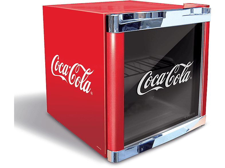 CUBES CC 165 E COCA COLA Getränkekühlschrank (48 l, E, 510 mm hoch, Rot)