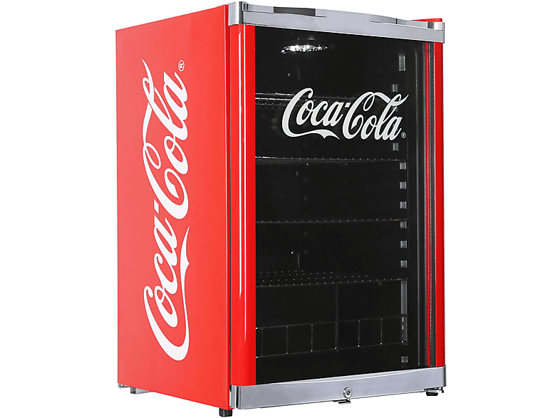 CUBES HC 166 E COCA COLA Getränkekühlschrank (115 l, E, 845 mm hoch, Rot)
