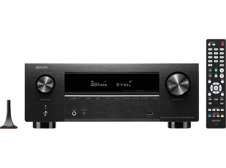DENON AVR-X2800H DAB AV-Verstärker (7.2 Kanäle, Schwarz)