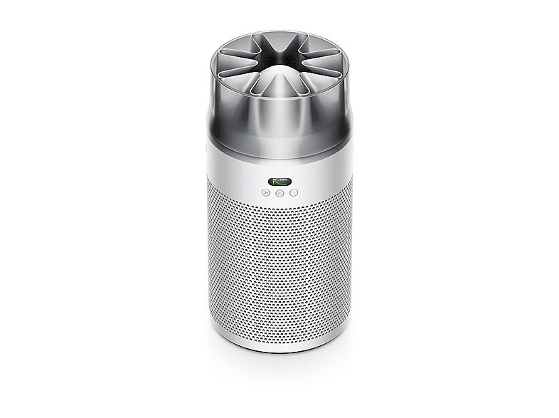 DYSON 491355-01 HUSHJETT PURIFIER COMPACT Luftreiniger Weiß/Silber (19 Watt, Raumgröße: 100 m², 360°elektrostatischer Filter / 360°Aktivkohlefilter)