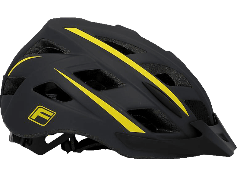 FISCHER 50451 Urban Montis S/M (Fahrradhelm, 52-59 cm, Schwarz/Gelb)