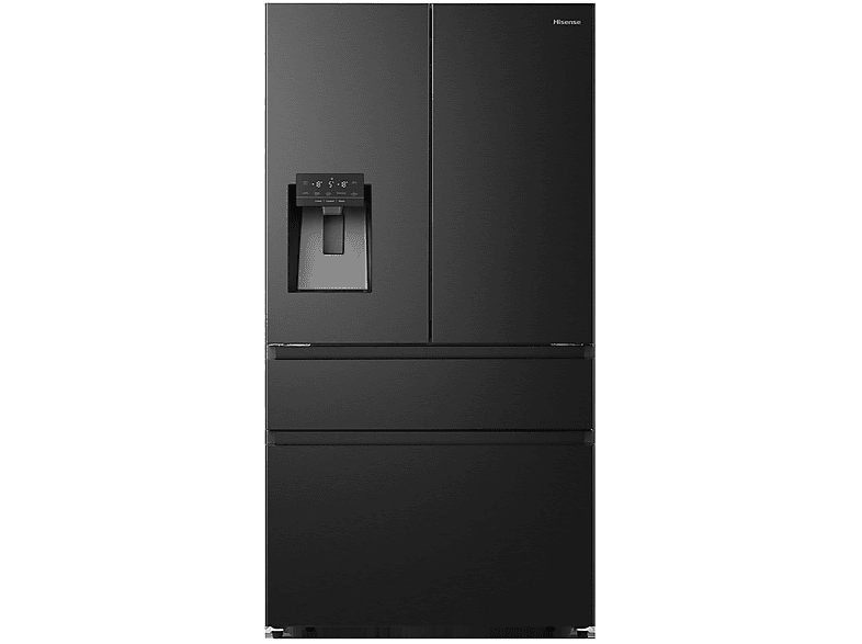 HISENSE RF728N4SBFE French Door (560 l, E, 1785 mm hoch, Schwarz)
