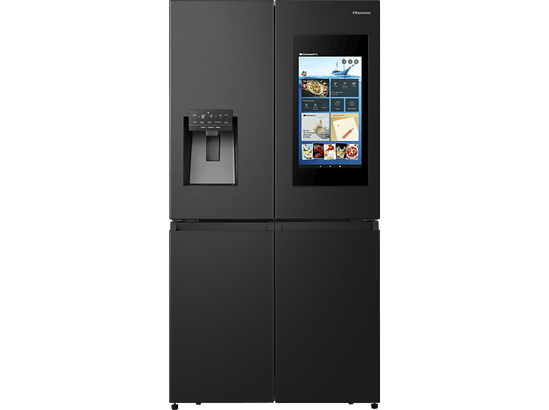 HISENSE RQ760N4IFE French Door (577 l, E, 1785 mm hoch, Schwarz)