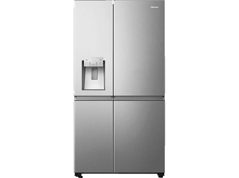 HISENSE RS 818 N 4 TIE 1 Side-by-Side (632 l, E, 1790 mm hoch, Inox-Look)