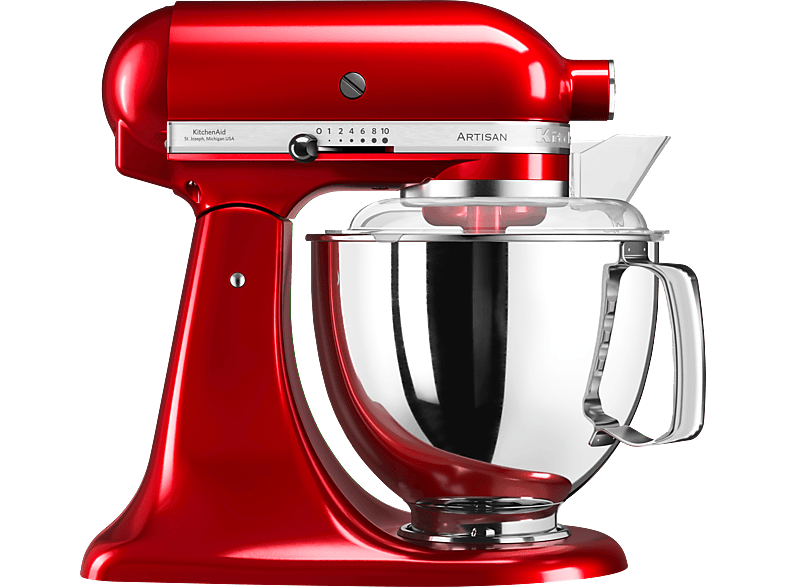 KITCHENAID 5KSM175PSECA Artisan Küchenmaschine Liebesapfelrot (Rührschüsselkapazität: 4,8 l, 300 Watt)