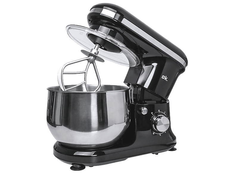 OK. OKM 148625 Küchenmaschine Schwarz (Rührschüsselkapazität: 4,8 l, 1000 Watt)