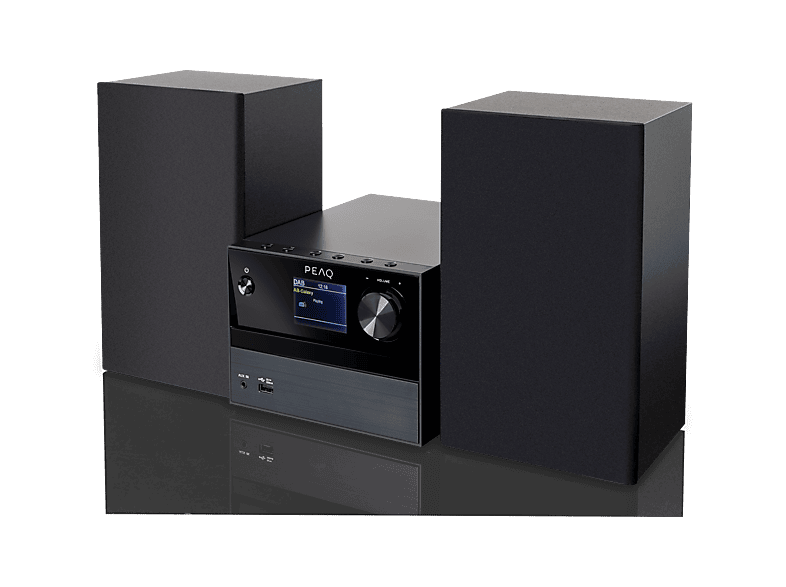 PEAQ PMS 320-1 Micro Hi-Fi System (Schwarz)
