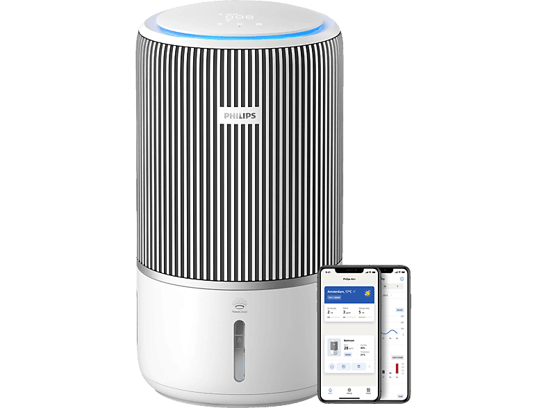 PHILIPS AC3420/10 PureProtect Water 2-in-1 3400 Series Luftreiniger Arktisweiß (43 Watt, Raumgröße: 78 m², HEPA-, Aktivkohle-, Vorfilter)