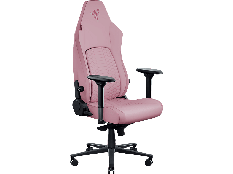 RAZER Iskur V2 X NewGen Ergonom. m. atmungsaktivem Gen-2 EPU-Leder mit Cooltouch Techn. Integrierte Lordosenstütze, Rosa Gaming Stuhl