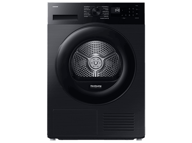 SAMSUNG DV90DG52A0ABEG Trockner (9 kg, Schwarz)