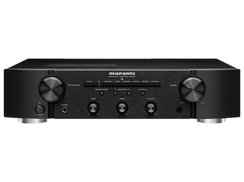 MARANTZ PM6007 Vollverstärker (2Kanäle, 60 Wattpro Kanal, Schwarz)
