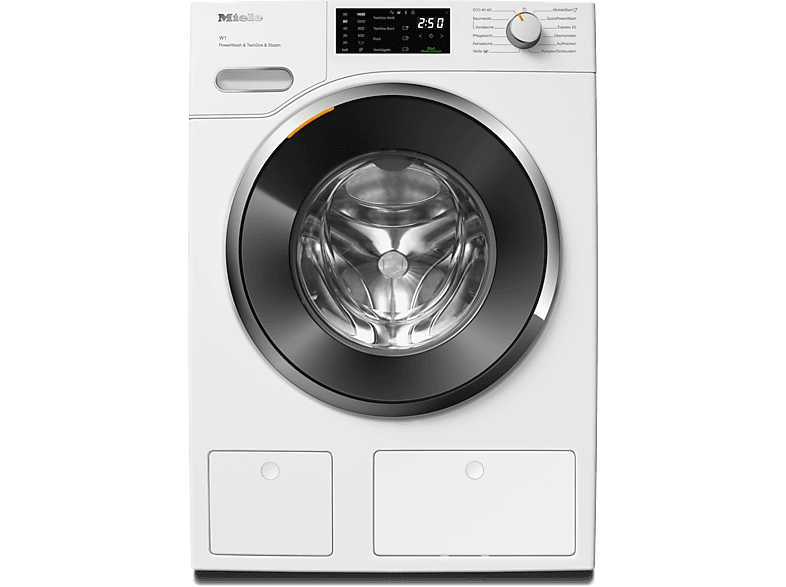 MIELE WWG880 WPS PWash&TDos&Steam W1 White Edition Waschmaschine (9 kg, 1400 U/Min., A, Flusenfilter, Fremdkörperfilter)