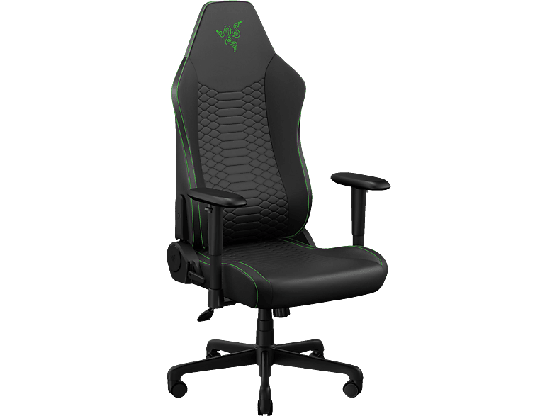 RAZER Iskur V2 NewGen - Ergonomischer m. atmungsaktivem Gen2 EPU-Leder Cooltouch Techn., Hyperflex Lordosenstütze, Hellgrau Gaming Stuhl