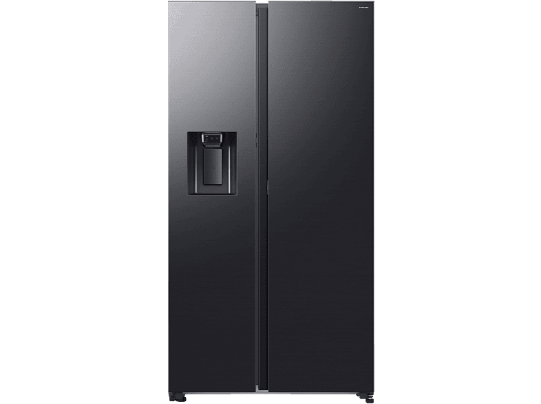 SAMSUNG RS80F66KBFEF RS80F Side-by-Side (634 l, B, 1784 mm hoch, Premium Black Steel)