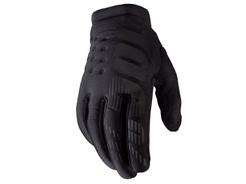 100% Brisker Cold Weather Glove XL black - warmer MTB-Handschuh mit direktem Griffgefühl