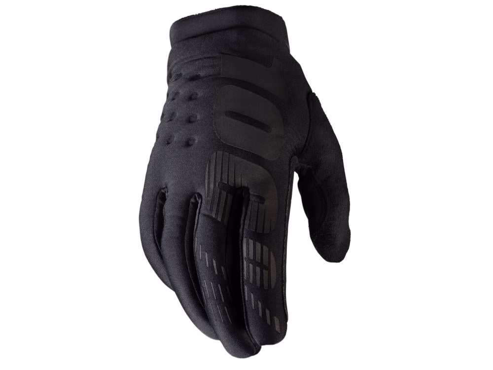 100% Brisker Women's Cold Weather Gloves M black - warmer MTB-Handschuh mit Grip