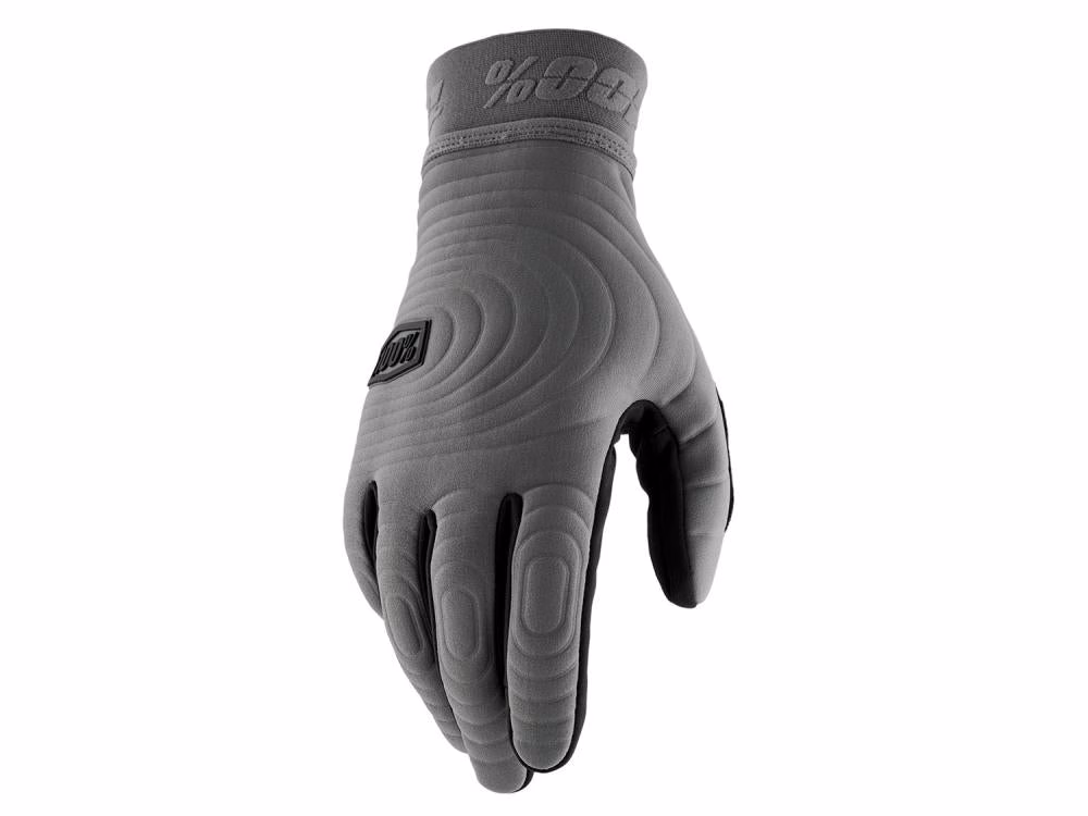 100% Brisker Xtreme Gloves M charcoal - maximaler Grip und Wetterschutz