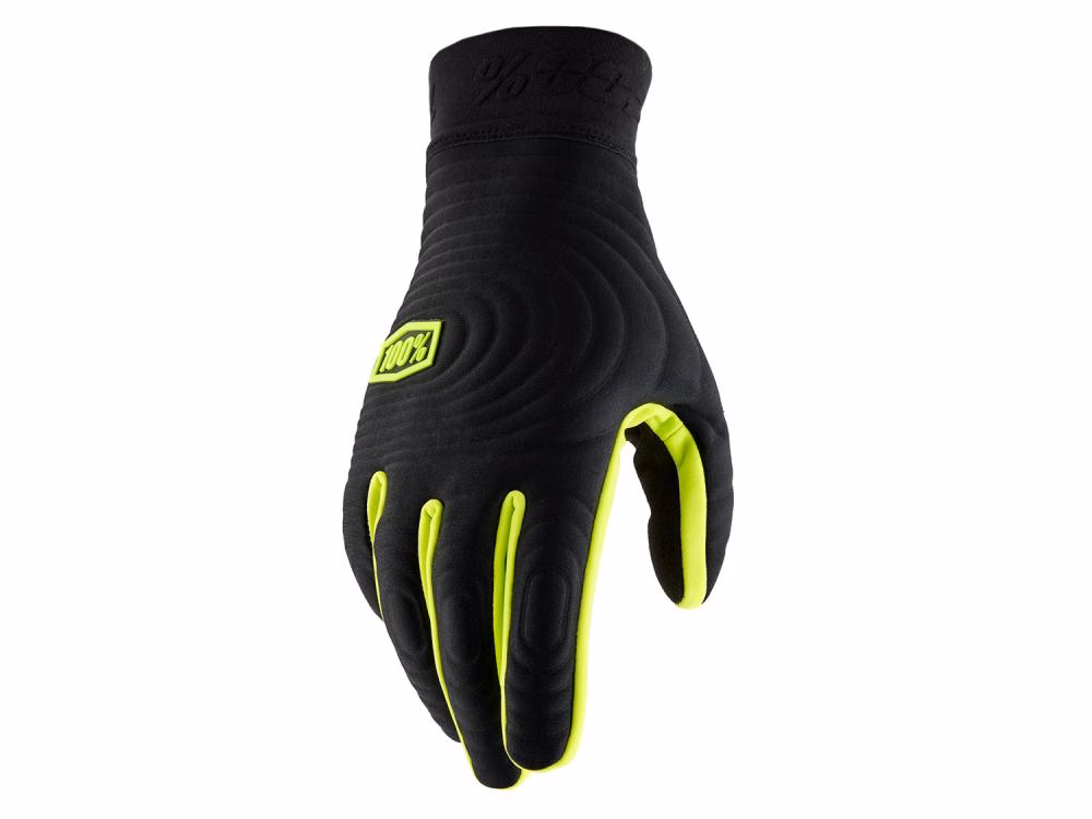 100% Brisker Xtreme Gloves XXL Black/Fluo Yellow - maximale Kontrolle bei jedem Wetter