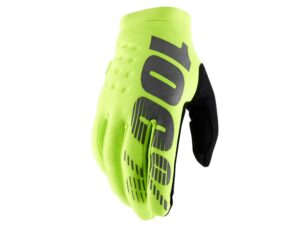 100% Brisker Youth Cold Weather Gloves M fluo yellow - warme Bikehandschuhe für Kids
