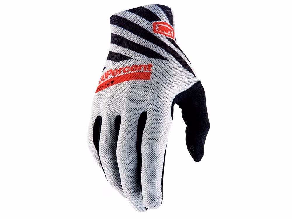 100% Celium Gloves S grey - ultraleichter MTB-Handschuh mit maximalem Grip