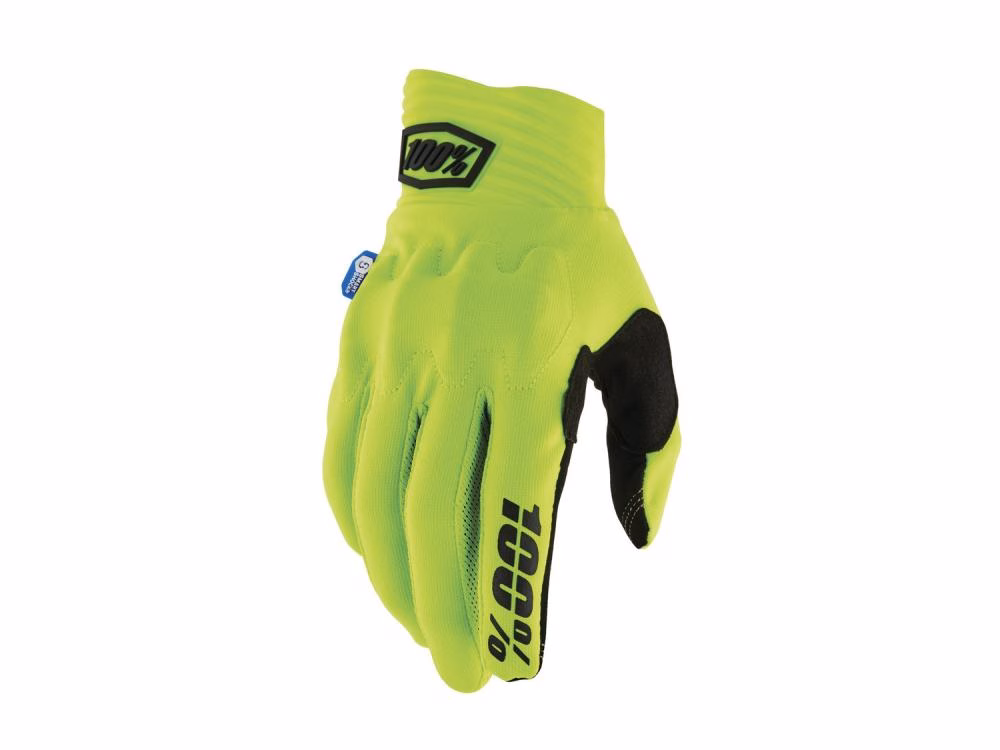 100% Cognito Smart Shock Gloves S Fluo Yellow / Black - maximaler Aufprallschutz & Kontrolle