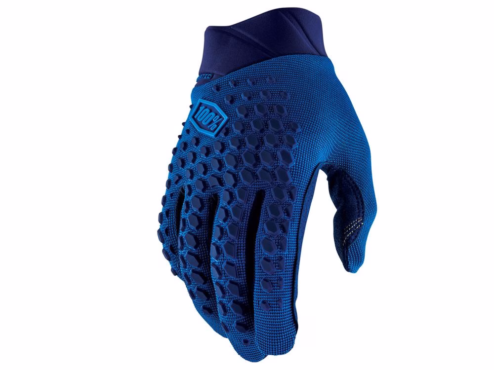 100% Geomatic Gloves M Slate Blue - komfortabler MTB-Handschuh mit Top-Grip