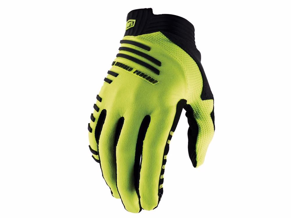 100% R-Core Gloves M Fluo Yellow - Downhill-Handschuhe mit maximalem Grip & Schutz