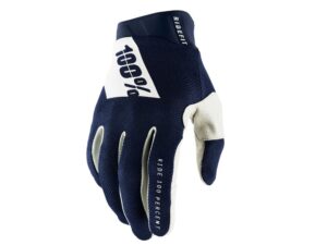 100% Ridefit Gloves M navy - atmungsaktiver MTB-Allround-Handschuh mit Top-Grip