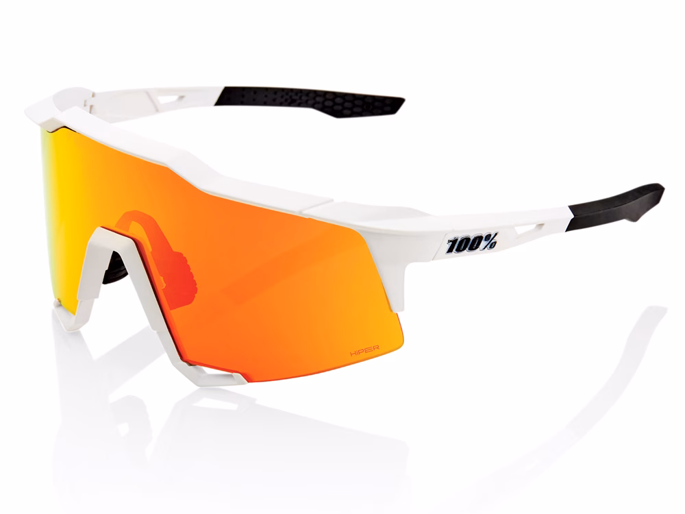 100% Speedcraft Fahrradbrille (weiß rot)