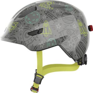 Abus Kinderhelm Smiley 3.0 LED grey space S 45 bis 50cm