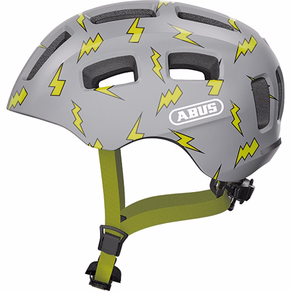 Abus Kinderhelm Youn-I 2.0 grey flash M 52 bis 57cm