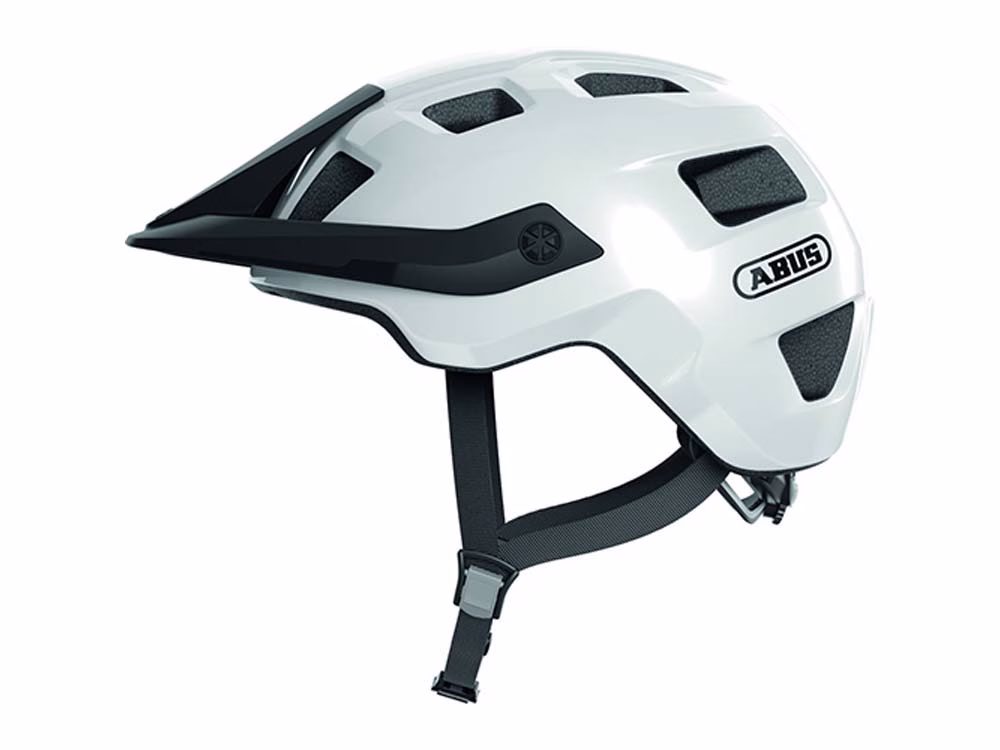 Abus MoTrip Fahrradhelm (shiny white) Größe:L