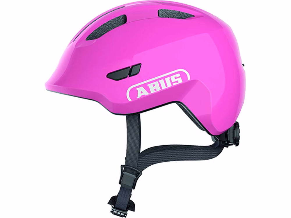 Abus Smiley 3.0 Fahrradhelm Kinder (shiny pink) Größe:M