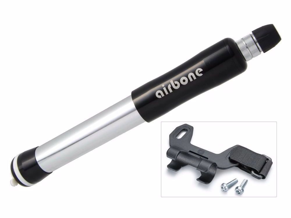 Airbone ZT-508 Mini Luftpumpe (210mm | inklusive Halter | AV/SV/DV | schwarz)