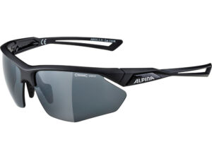 Alpina Nylos HR Sonnenbrille (Rahmen mattschwarz | Glas schwarz verspiegelt | S3)