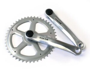 Amar Kurbelgarnitur ALU 4-KT.EINFACH 38Z. 170MM SCHW./SILBER - Kettenradgarnitur