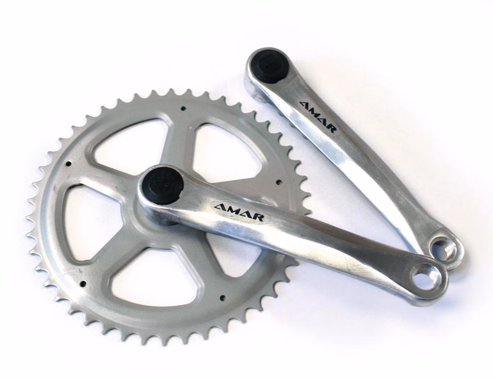Amar Kurbelgarnitur ALU 4-KT.EINFACH 38Z. 170MM SCHW./SILBER - Kettenradgarnitur